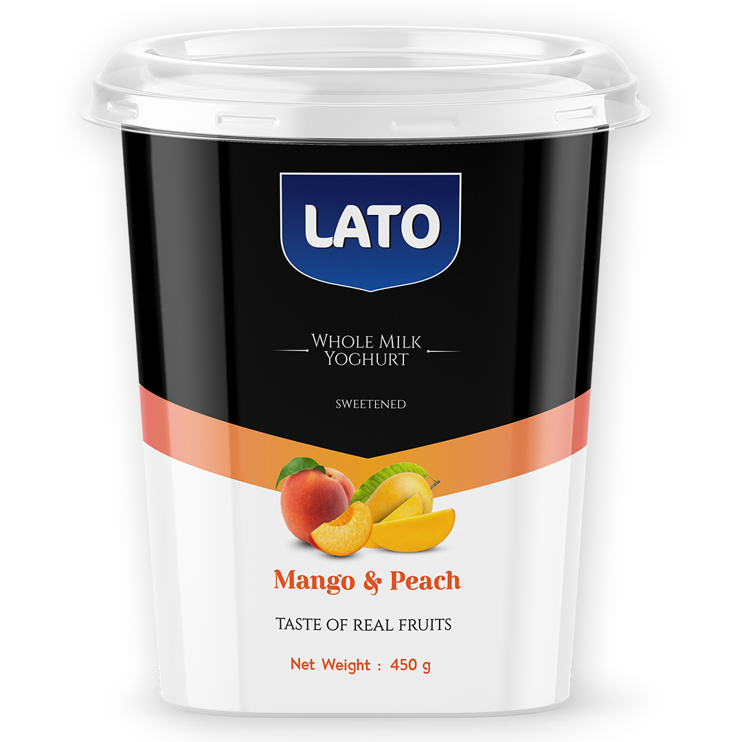 Mango Peach Fruit Yoghurt